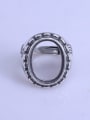 thumb 925 Sterling Silver Geometric Ring Setting Stone size: 15*20mm 0