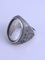 thumb 925 Sterling Silver Geometric Ring Setting Stone size: 16*22mm 1