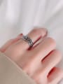 thumb 925 Sterling Silver Hollow Flower Vintage Band Ring 1