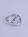 thumb 925 Sterling Silver 18K White Gold Plated Round Ring Setting Stone size: 12*12mm 1