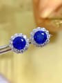 thumb 925 Sterling Silver Cubic Zirconia Round Luxury Cluster Earring 2