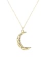 thumb 925 Sterling Silver Moon Vintage Necklace 0