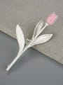 thumb 925 Sterling Silver Rosary tulip brooch fresh and natural art Artisan Pins & Brooches 3