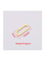 thumb Stainless steel egg-shaped buckle flat buckle earring accessories 1