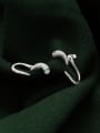 thumb 925 Sterling Silver Cubic Zirconia Snake Hip Hop Stud Earring 2