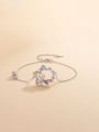 thumb 925 Sterling Silver Cubic Zirconia Trend Flower Earring Bracelet and Necklace Set 4