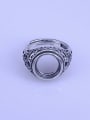 thumb 925 Sterling Silver Round Ring Setting Stone size: 11*11mm 0