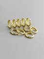 thumb 925 Sterling Silver Cubic Zirconia Geometric Minimalist Huggie Earring 2