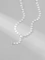 thumb 925 Sterling Silver Smooth Round Minimalist Necklace 2