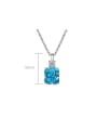 thumb 925 Sterling Silver High Carbon Diamond Geometric Luxury Necklace 2