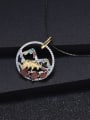 thumb 925 Sterling Silver Natural Stone Animal Luxury Necklace 3