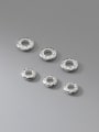 thumb S925 plain silver old 6-7mm gasket printing pattern spacer beads 0
