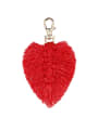thumb Alloy Cotton Rope Heart Artisan Hand-Woven Bag Pendant 0