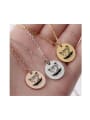 thumb Stainless Steel Round Minimalist Couple Necklace 2