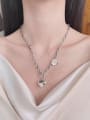 thumb 925 Sterling Silver Heart Vintage Cuban Necklace 1