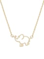 thumb 925 Sterling Silver  Minimalist Hollow Elephant  Pendant Necklace 0