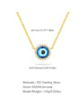 thumb 925 Sterling Silver Cubic Zirconia Minimalist Evil Eye Earring and Necklace Set 4