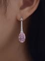 thumb 925 Sterling Silver High Carbon Diamond Water Drop Luxury Earring 1