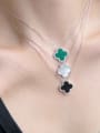 thumb 925 Sterling Silver Shell Clover Minimalist Necklace 1