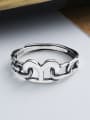 thumb 925 Sterling Silver Letter  B Vintage Ring 2