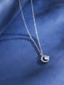 thumb 925 Sterling Silver Cubic Zirconia Geometric Dainty Necklace 2