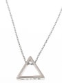 thumb 925 Sterling Silver Triangle Minimalist Necklace 4