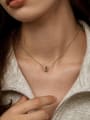 thumb 925 Sterling Silver Cubic Zirconia Geometric Dainty Necklace 1