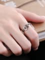 thumb 925 Sterling Silver Letter  B Vintage Ring 1