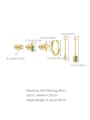 thumb Brass Cubic Zirconia Geometric Minimalist Huggie Set Earring 3