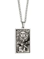 thumb The Sun's Tarot hip hop stainless steel titanium steel necklace 3