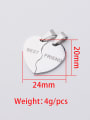thumb Stainless Steel Laser Lettering  Heart Diy Jewelry Accessories 3