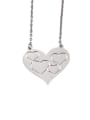 thumb Stainless steel Hollow out Heart Minimalist Necklace 0