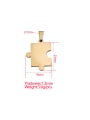 thumb Stainless Steel Glossy Couple Cube Puzzle Pendant 2