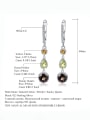 thumb 925 Sterling Silver Natural Stone Geometric Luxury Drop Earring 1