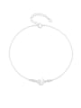 thumb 925 Sterling Silver Moon Minimalist Anklet 0