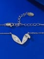 thumb 925 Sterling Silver Cubic Zirconia Rabbit  Ear Dainty Necklace 3
