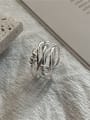 thumb 925 Sterling Silver Geometric Trend Band Ring 2