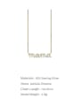 thumb 925 Sterling Silver Cubic Zirconia Letter Dainty Necklace 2