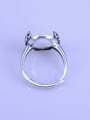 thumb 925 Sterling Silver Geometric Ring Setting Stone size: 13*15mm 2