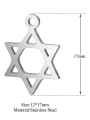 thumb Stainless steel Star Charm Height : 17 mm , Width: 12 mm 1