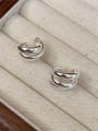 thumb 925 Sterling Silver Geometric Vintage Single Earring(Single-Only One) 0