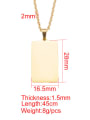 thumb Stainless steel  Hip Hop Geometric  Pendant Necklace 4