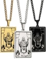 thumb The Hierophant's Tarot hip hop stainless steel titanium steel necklace 0