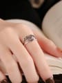 thumb 925 Sterling Silver Double Layer Letter Vintage Stackable Ring 1