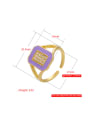 thumb Brass Rhinestone Geometric Trend Band Ring 1