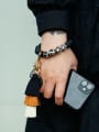 thumb Alloy Tassel Silicone  Beads Leopard Bracelet /Key Chain 0