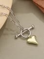 thumb 925 Sterling Silver Heart Hip Hop Necklace 1
