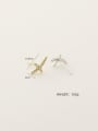 thumb 925 Sterling Silver Cubic Zirconia Cross Minimalist Stud Earring 2