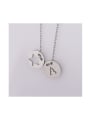 thumb Stainless steel Letter Trend Initials Necklace 0