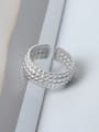 thumb 925 Sterling Silver Geometric Minimalist Band Ring 3